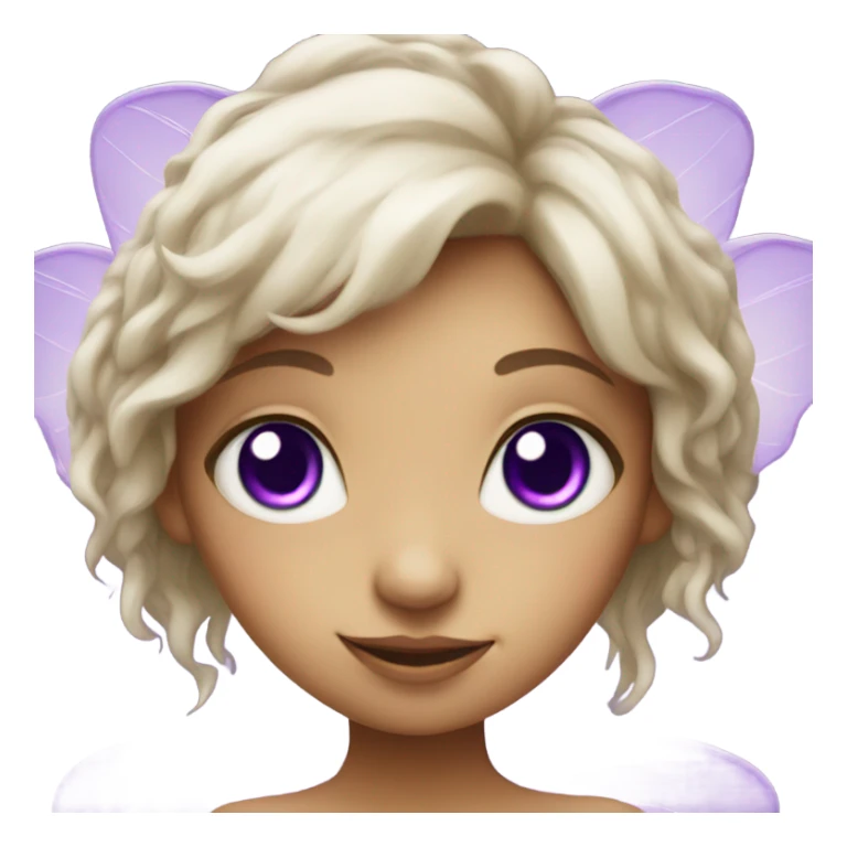 fairy girl with purple eyes sticker