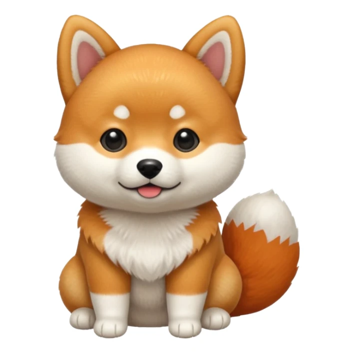 shiba baby dog sticker
