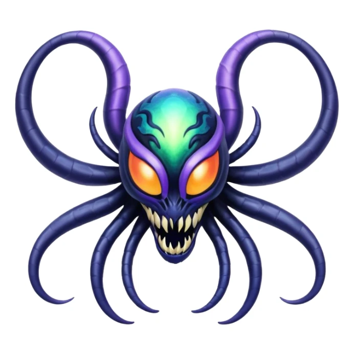 Abstract Venom-Lunala-ET-hybrid-fantasy-creature sticker