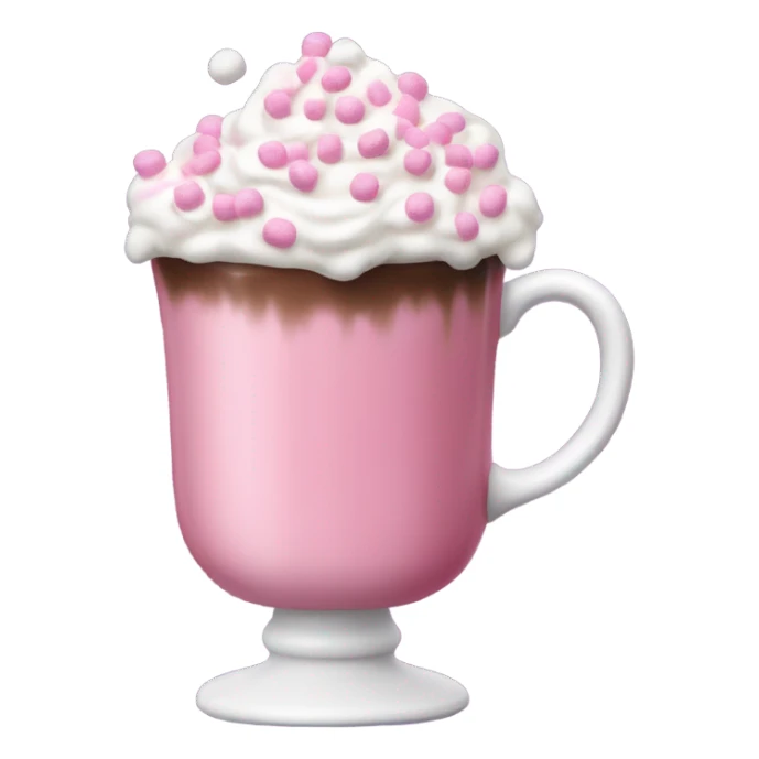 Hot chocolate pink sticker