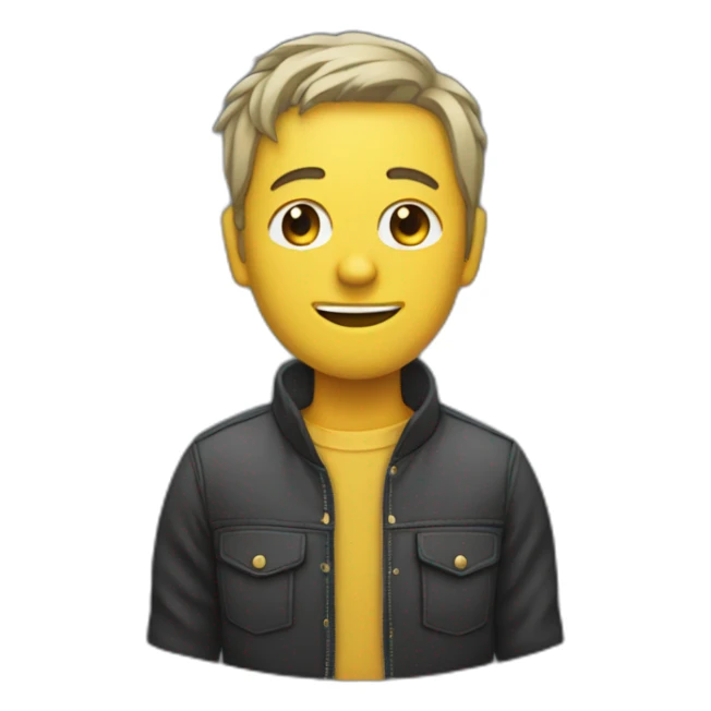 Personne qui écoute de la musique sticker