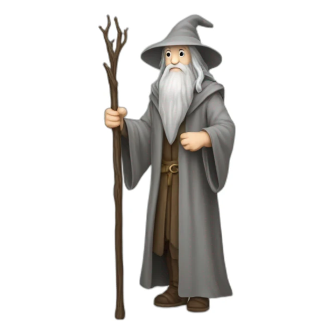 Gandalf with staff full body sticker