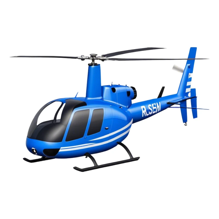 Robinson R44 - Robinson Helicopter Company (Model Year: 2021) (Iconic colour: Blue) sticker