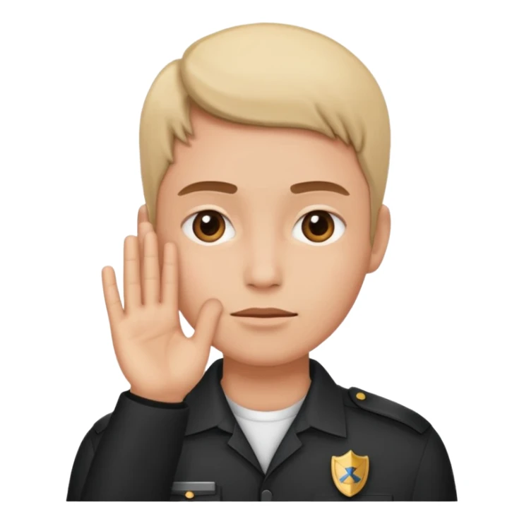 estas seguro preguntado  con mano en la cara de seguridad sticker