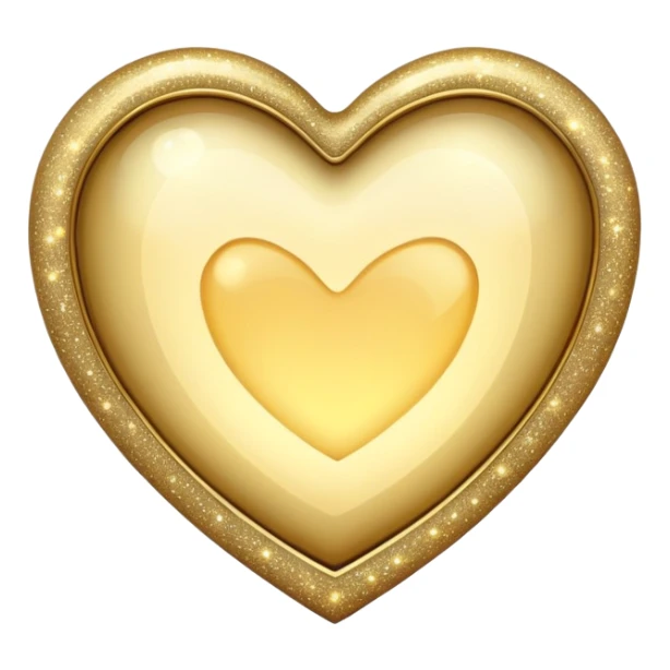 Romantic vintage Glowing heart sparkles sticker