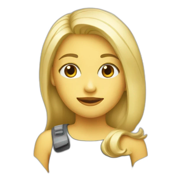 blonde-haired-girl-with-the-sign-What? sticker