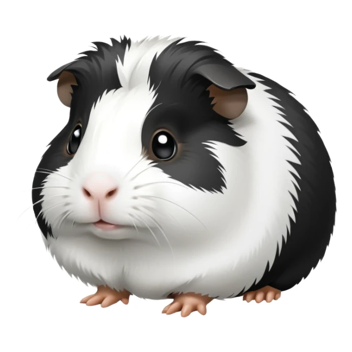Black and white guinea pig  sticker
