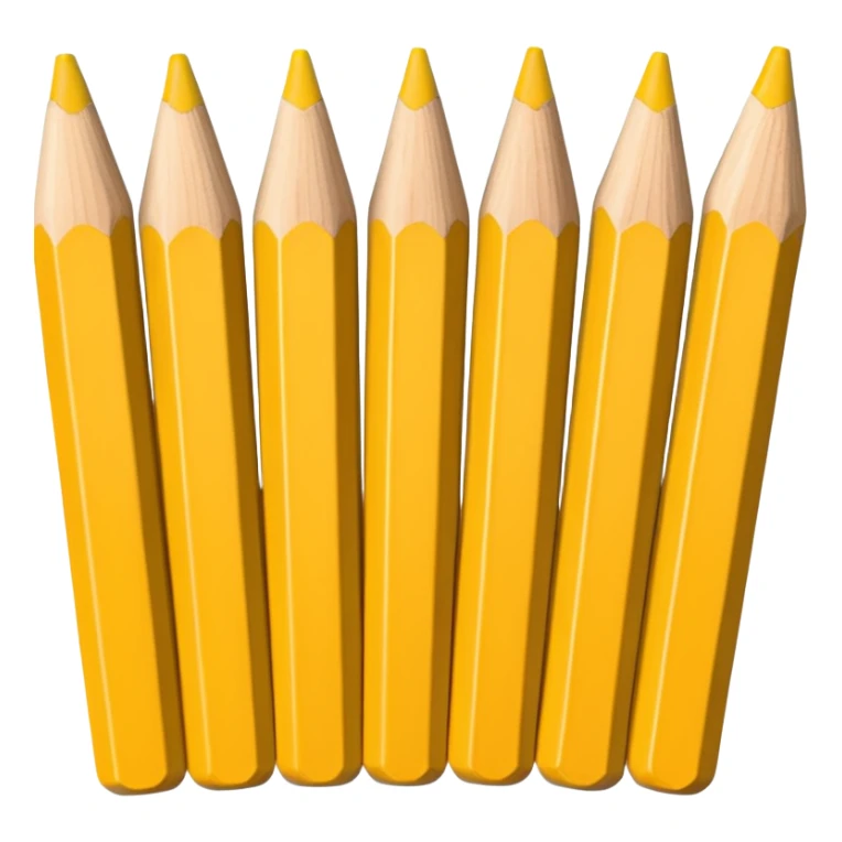 A row of pencils sticker