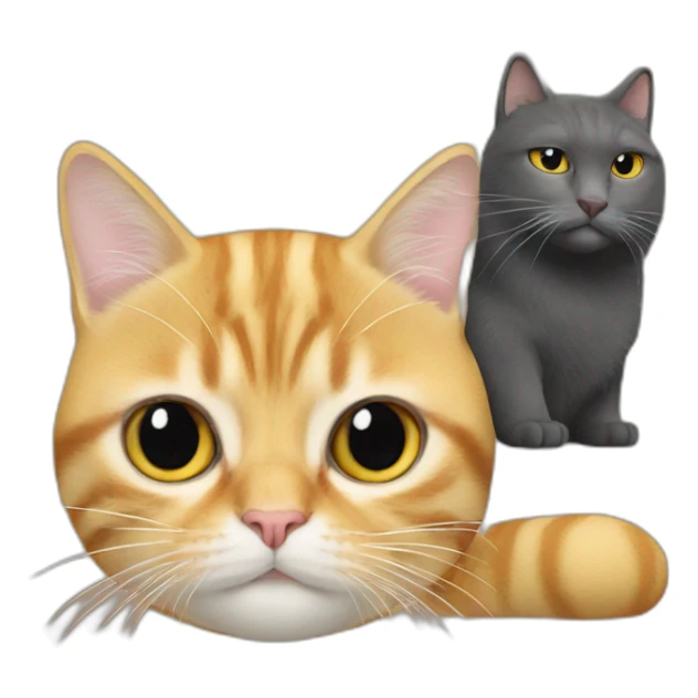 Donald Trump with a cat sticker