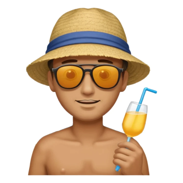beach man sticker