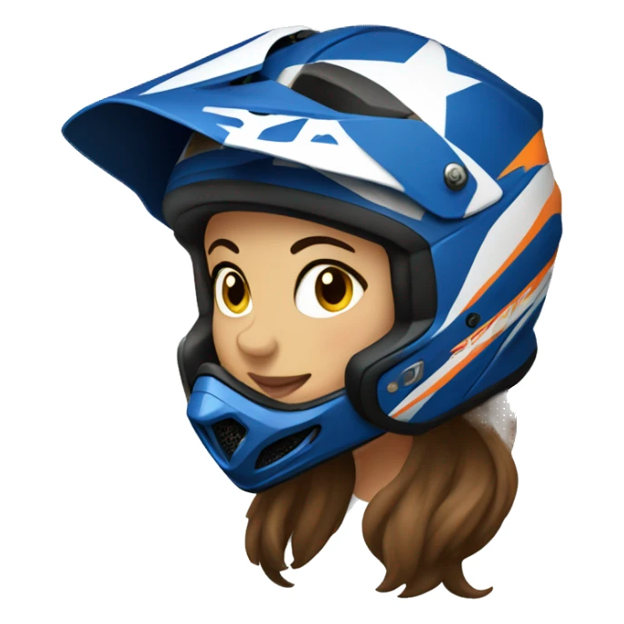 motocross women sticker