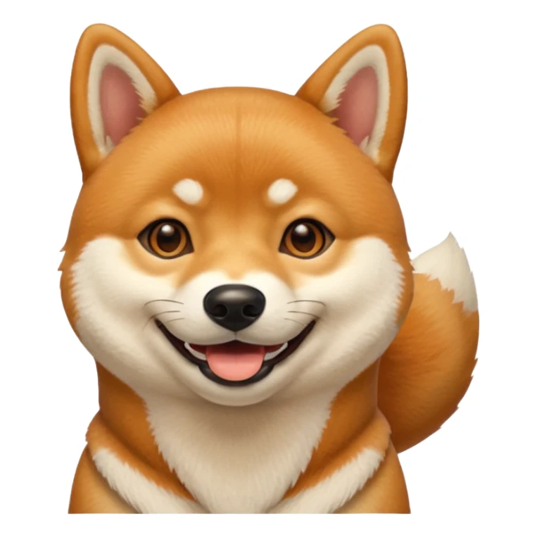 happy shiba inu sticker