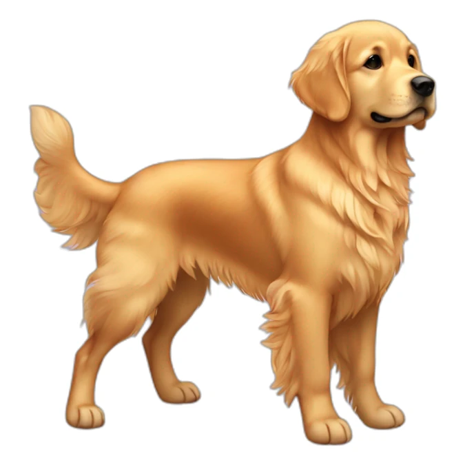 golden retriever cachorro dorado sticker