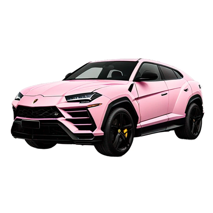 Pastel pink Lamborghini Urus S sticker