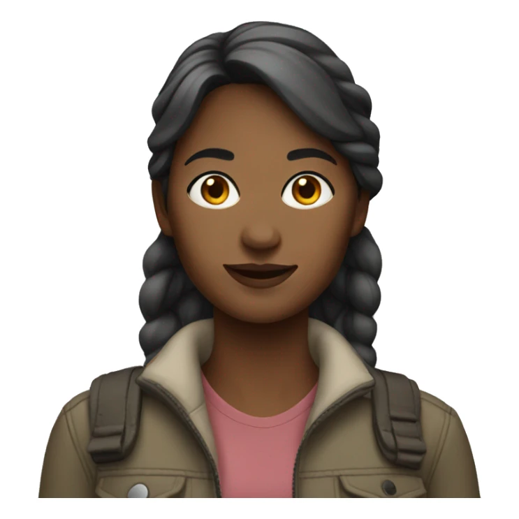 casual outdoor female portrait sticker