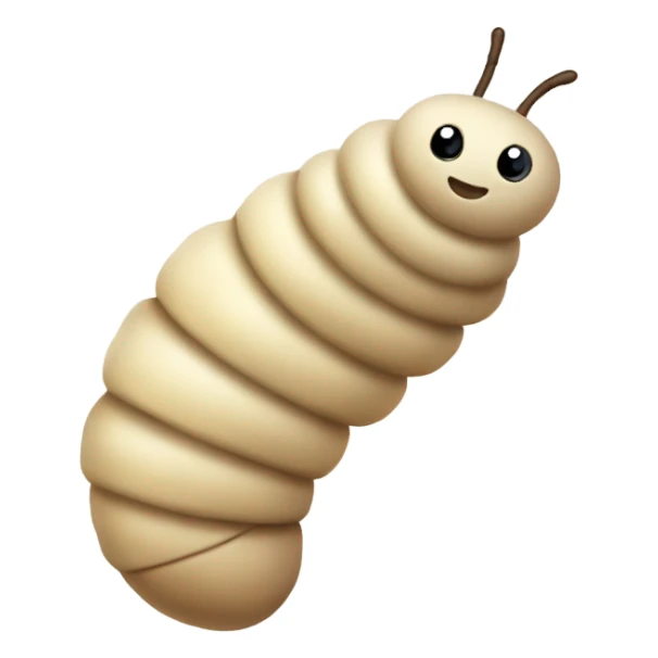 A caterpillar turning into a cocoon that turns into a butterfly - beige  sticker