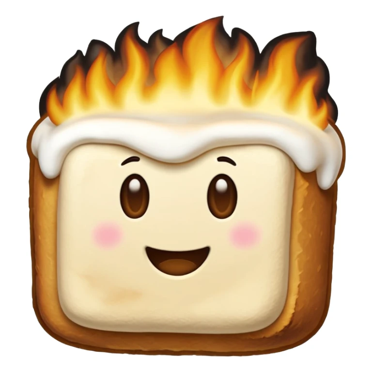 Roasted marshmallow sticker