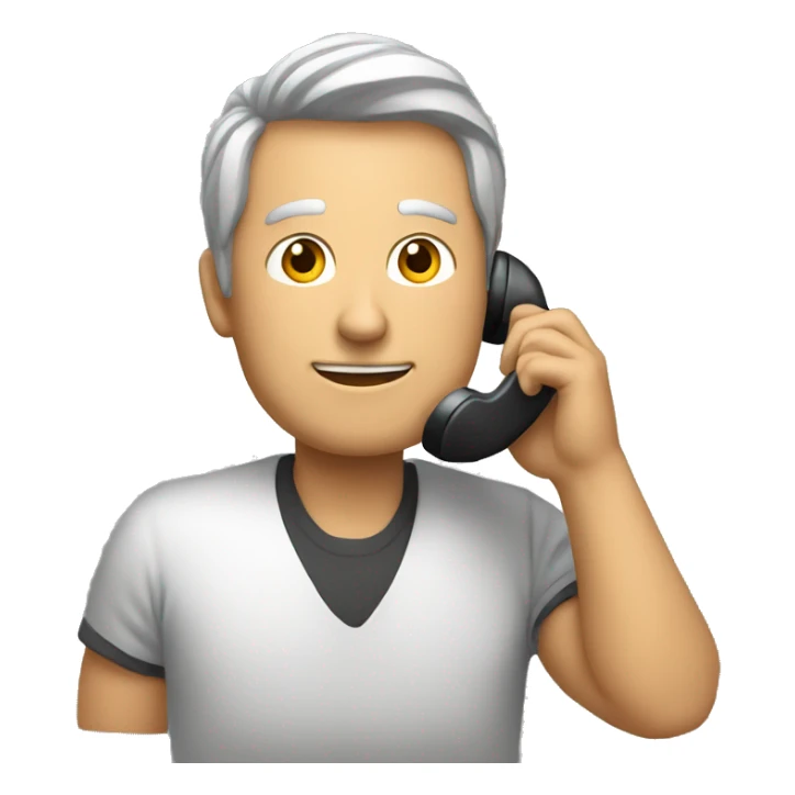 Un homme tenant un téléphone  sticker