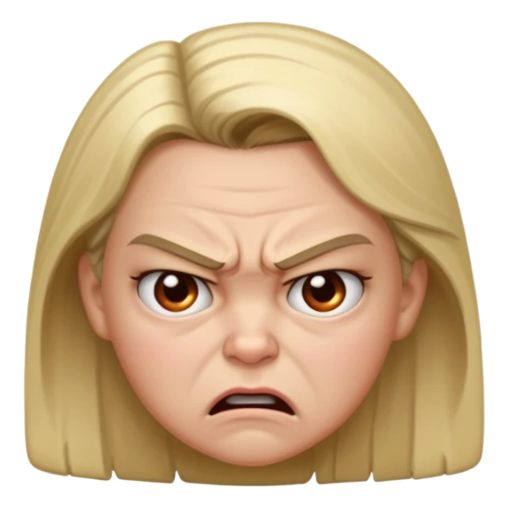 angry female aged 10 emoji sticker