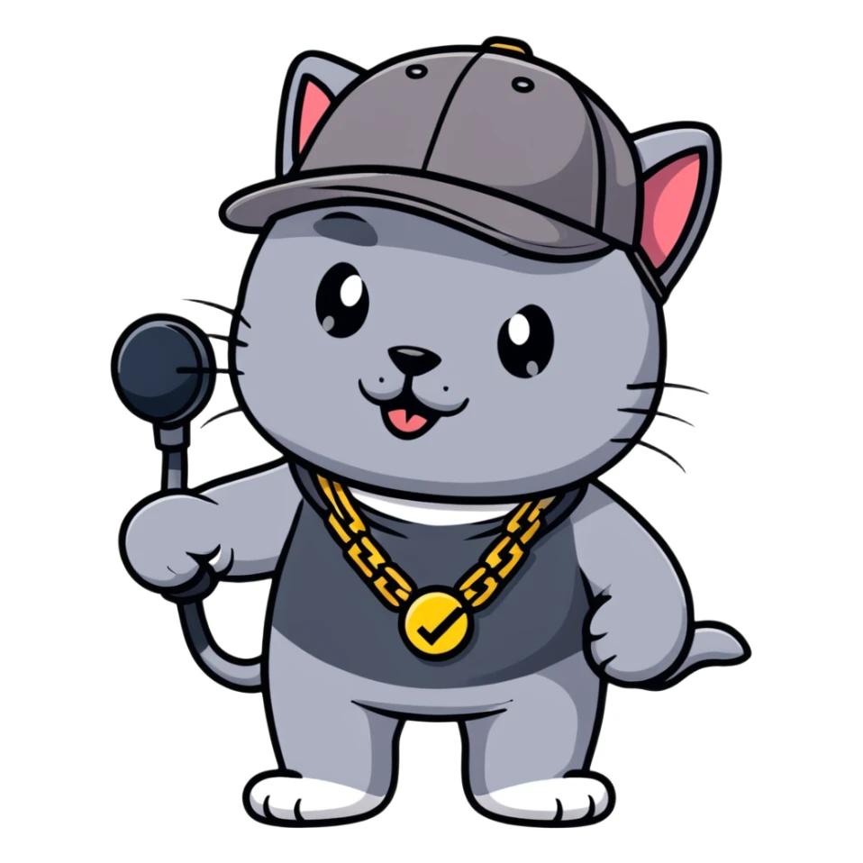 The most lyrically, gifted freestyle in rapping cat ever sticker
