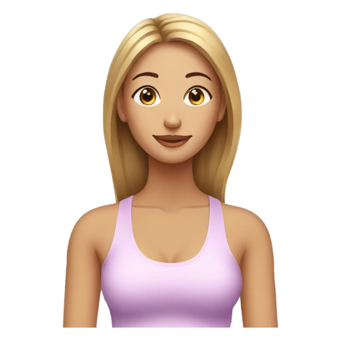 Woman yoga facial sticker