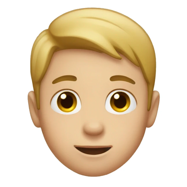 Boy with heart in his eyes  sticker