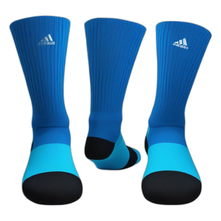 Blue adidas tube socks sticker