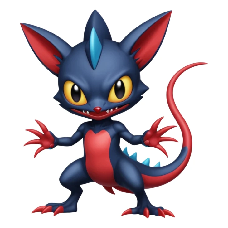 Venom-Rotom-Stitch-Sneasel-fusion, full body sticker