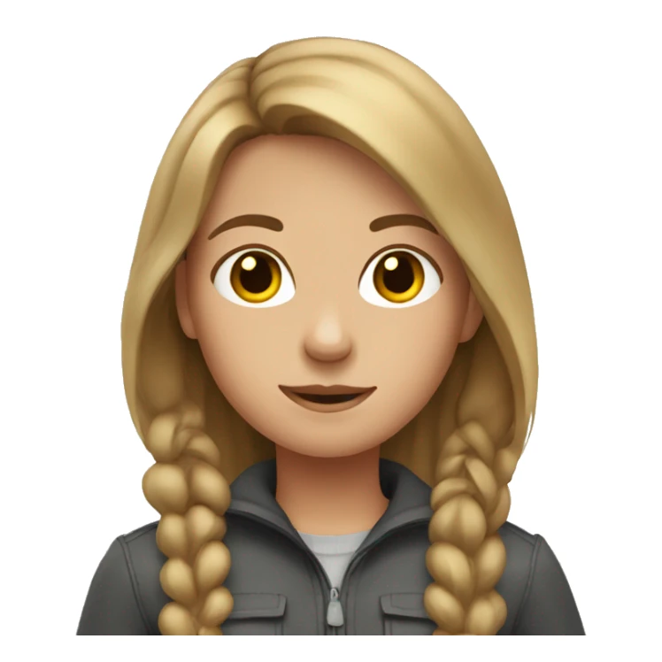 girl with brown/blond hair outdoors sticker