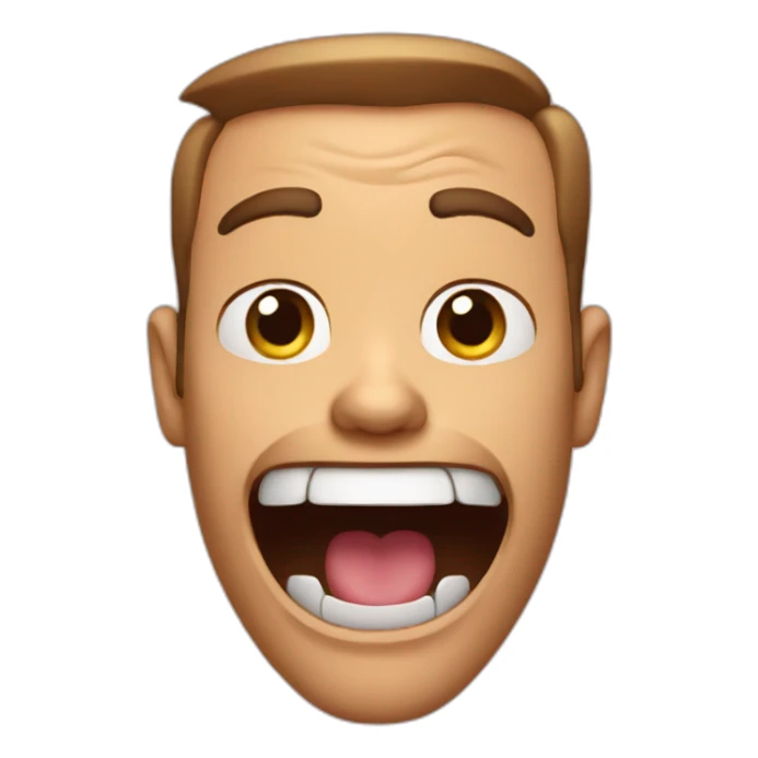 Andrew big mouth  sticker