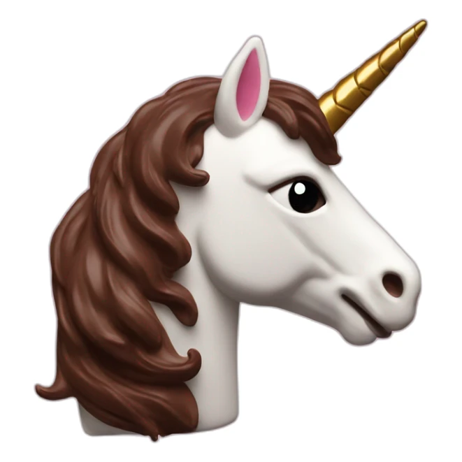 unicorn made of chocolate sticker