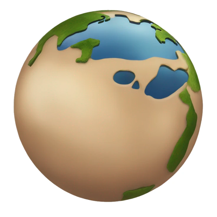 earth planet but the water is brown and the earth look pollutaded sticker