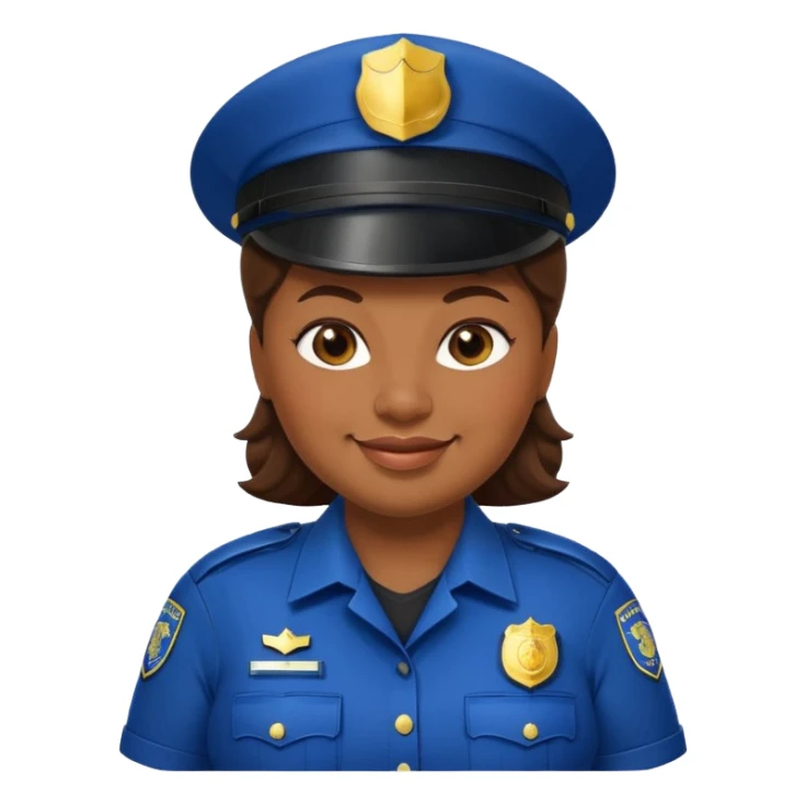 Fat female police officer sticker