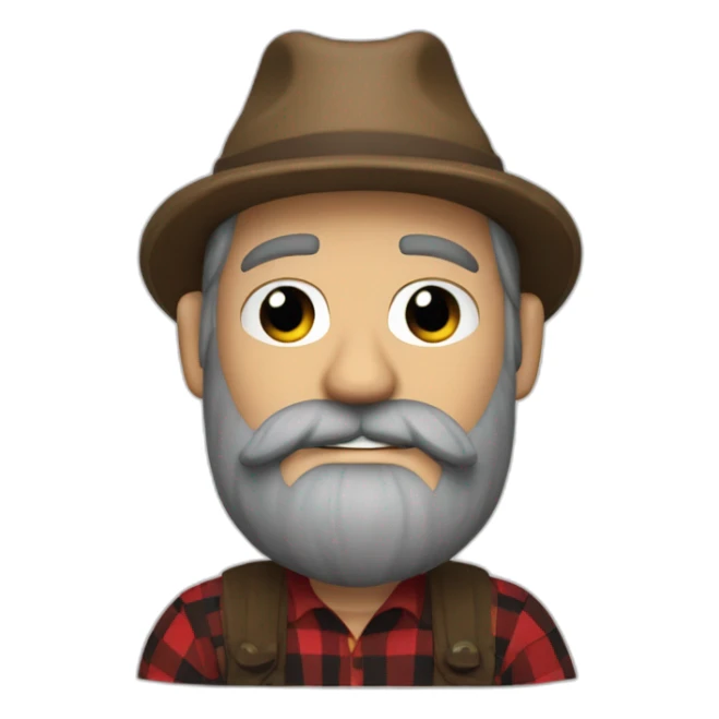 lumberjack from harry potter universe noir sticker