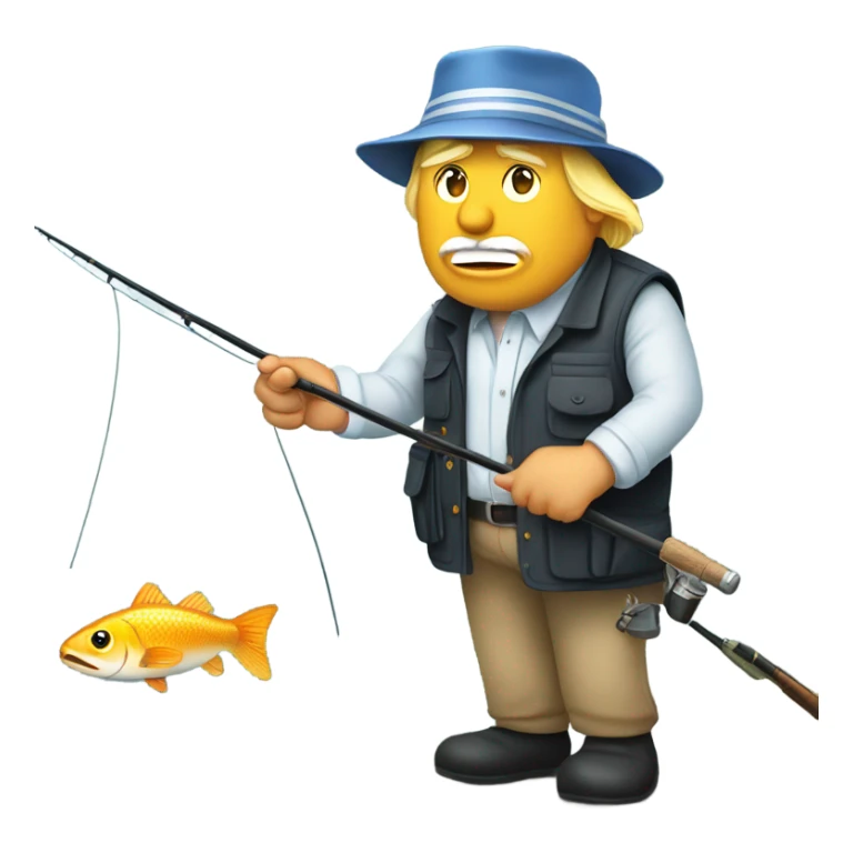 Trump fishing sticker