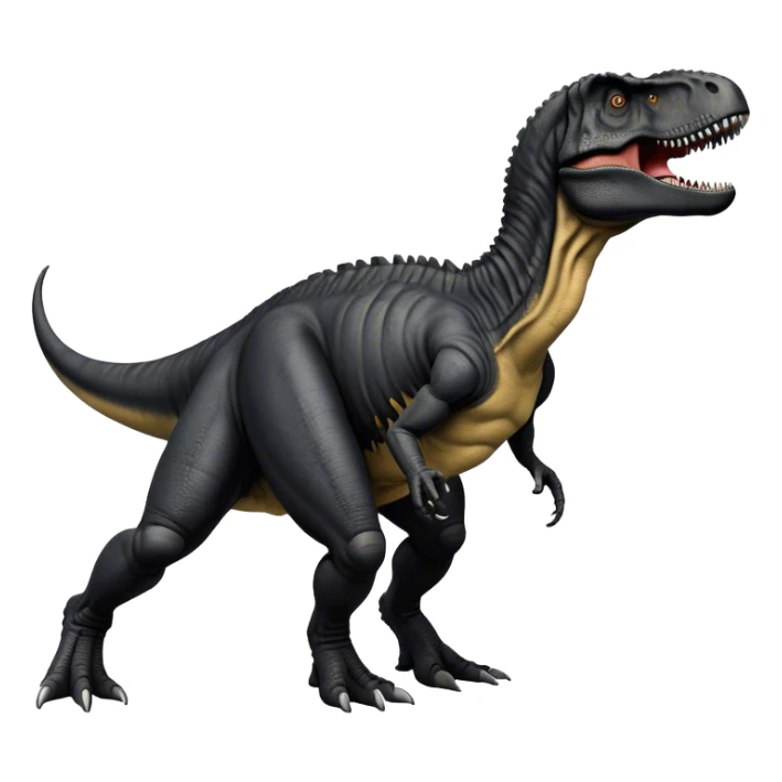 Black Tyrannosaurus rex dinosaur accurate  sticker