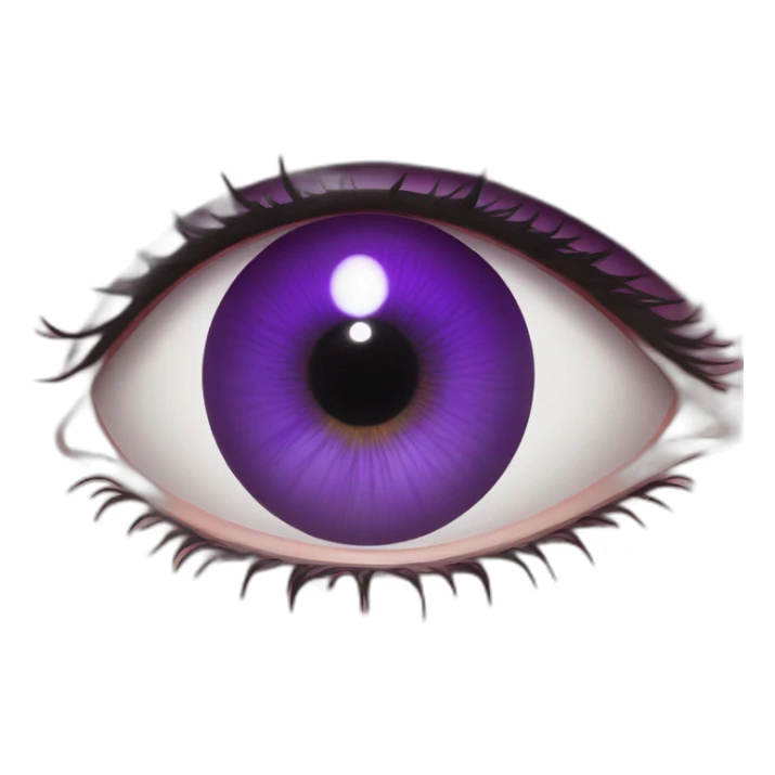 majestic godly violet iris eyeball serious intense symmetrical knowledgable sticker