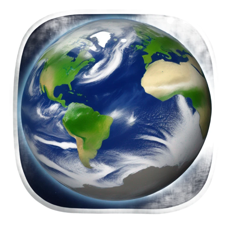 the earth seen from the moon sticker