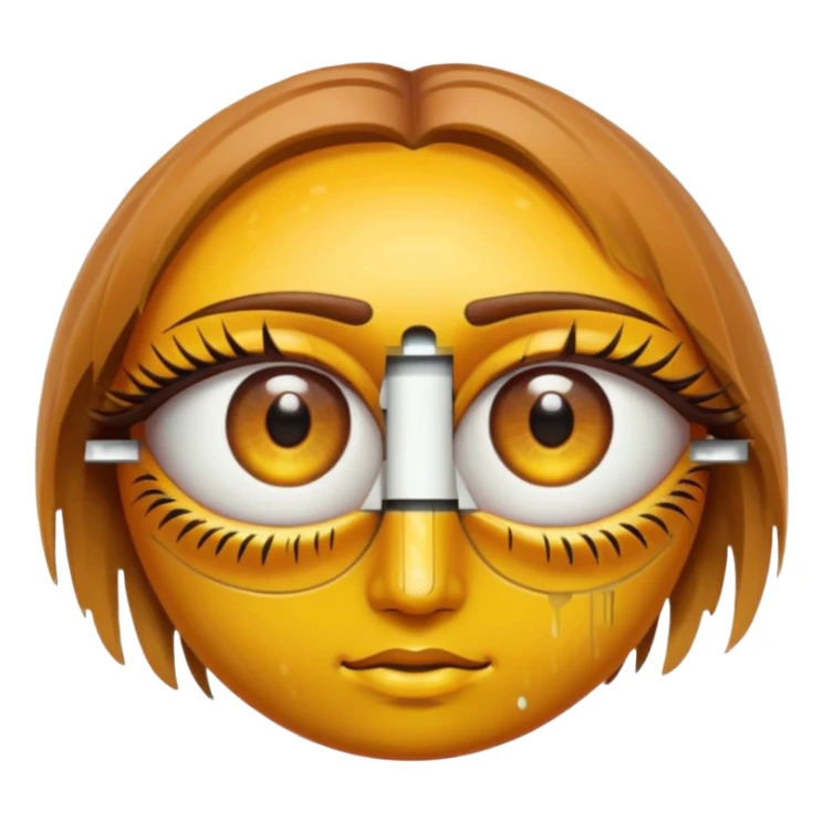 3D render of Floating Eyes, digital glitch art aesthetic, data corruption visual, pair of realistic hazel eyes with no face, pixelated distortion, emoji style, isolated on white background --v 6.0. sticker