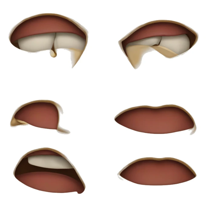 Apple emoji making a “sheeeesh” face biting his lip sticker