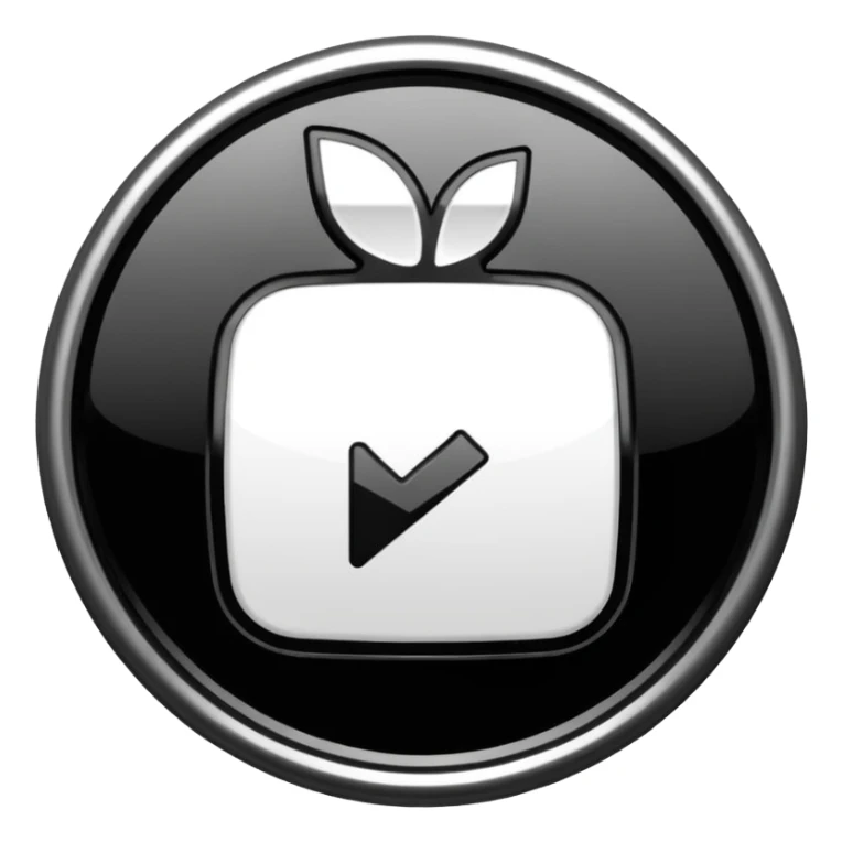 Verification badge black and white Youtoube sticker