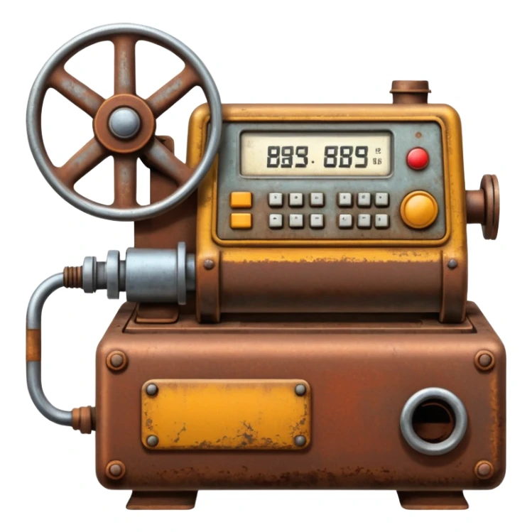 1980s machinery and equipment sticker