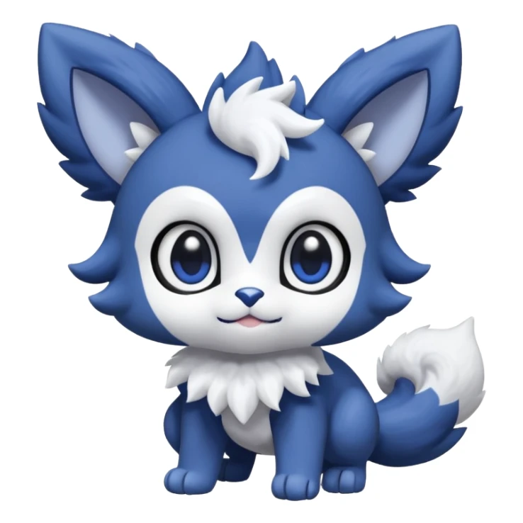 Espurr-Meowstic-Fakémon-hybrid-creature (full body)  sticker