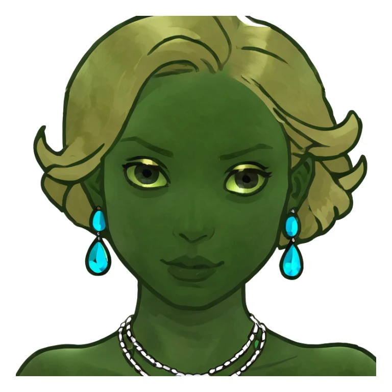 smiling blonde girl with blue eyes and jewelry  sticker