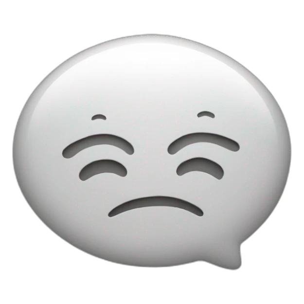 Emoji of a chat bubble with sound waves. sticker
