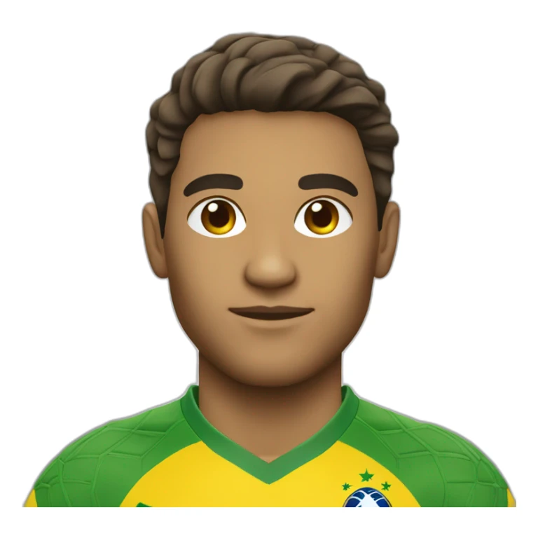 brazilian soccer player volley shot sticker
