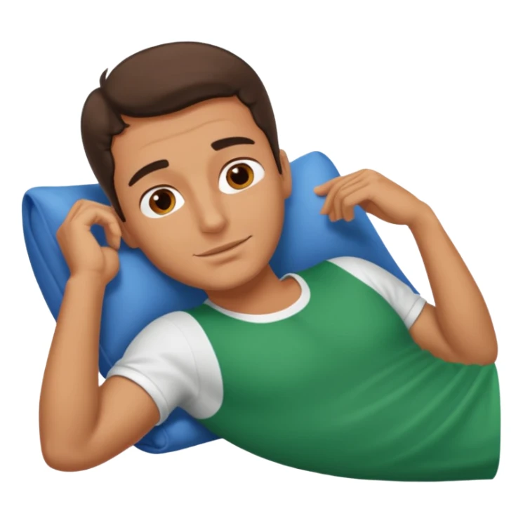 Italian guy laying down sticker