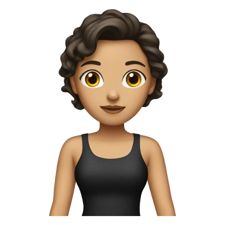 brunette in short dres sticker