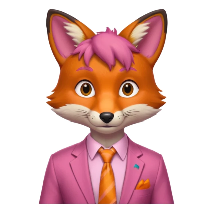 Nick Wilde (pink shirt with tie) from the Zootopia Disney movie sticker