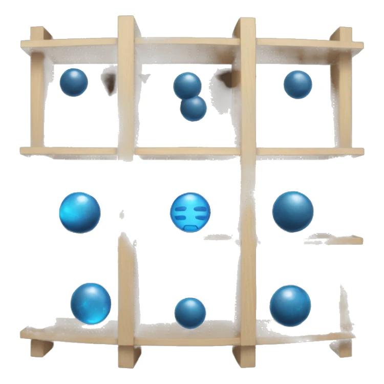 2 shelves with blue orb prophecies sticker